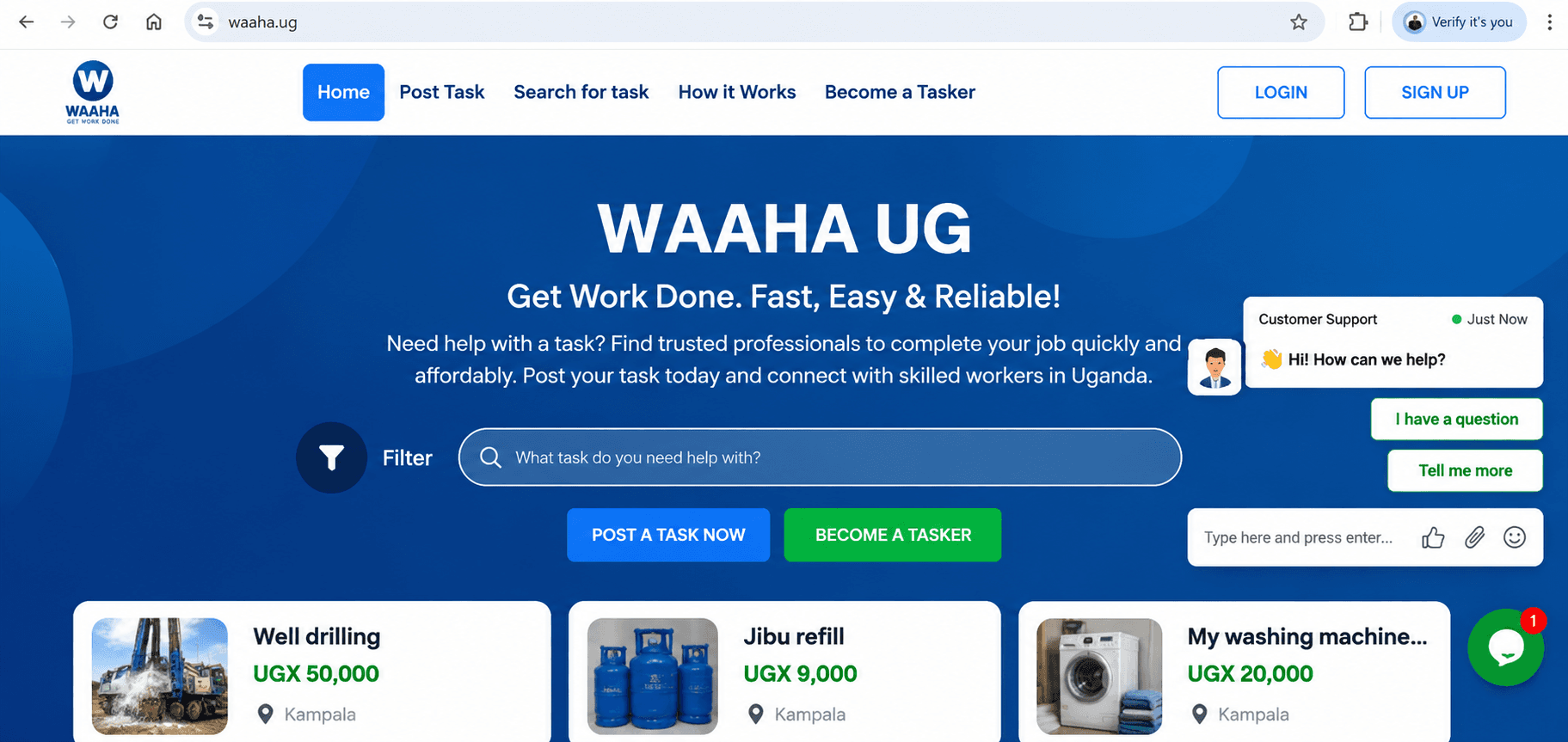 WAAHA website preview